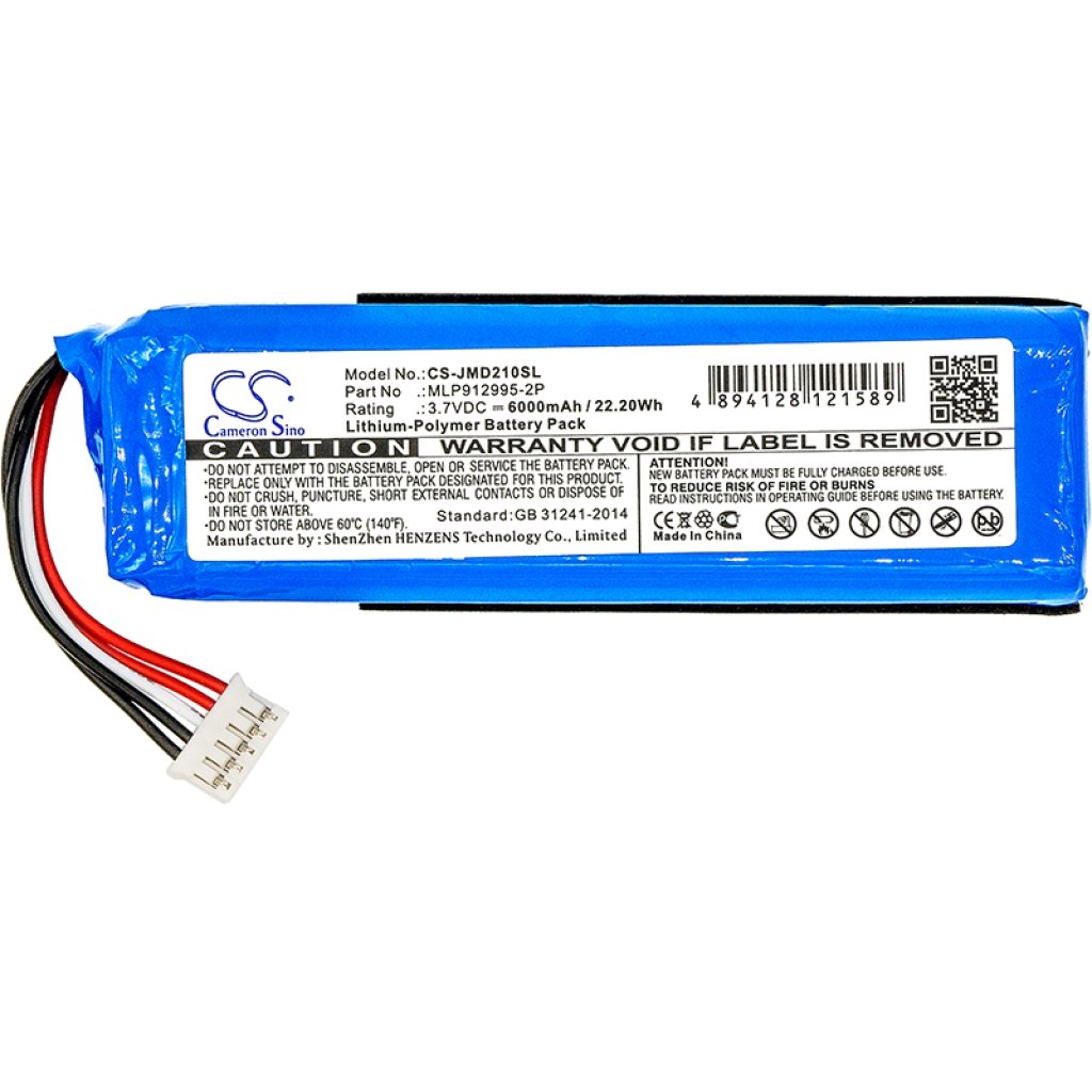 Kompatibler Ersatzakku für Jbl GSP1029102,MLP912995-2P