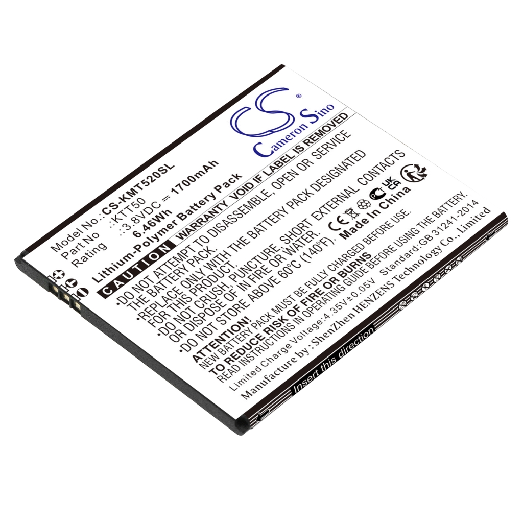 Batterie de téléphone portable Kazam CS-KMT520SL