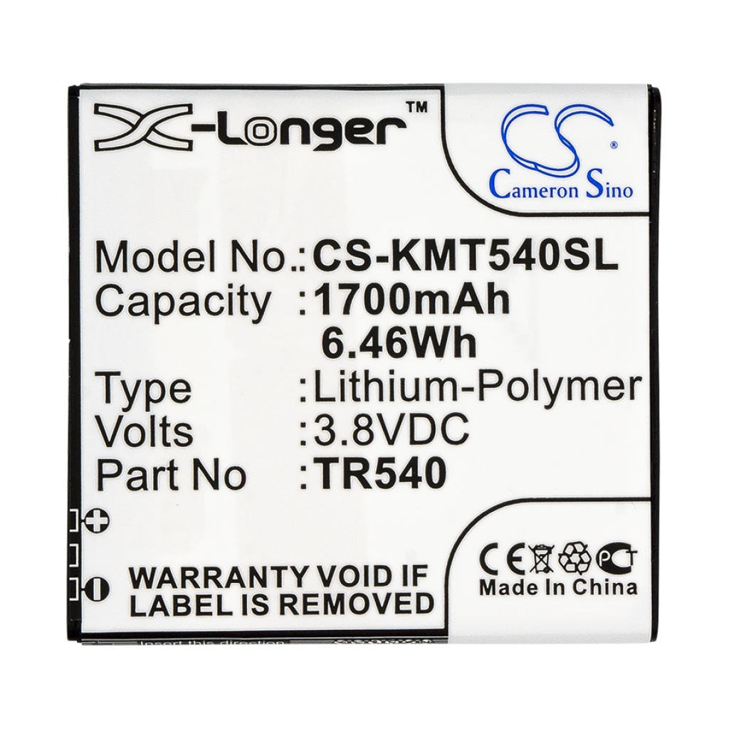 Batterie de téléphone portable Kazam CS-KMT540SL