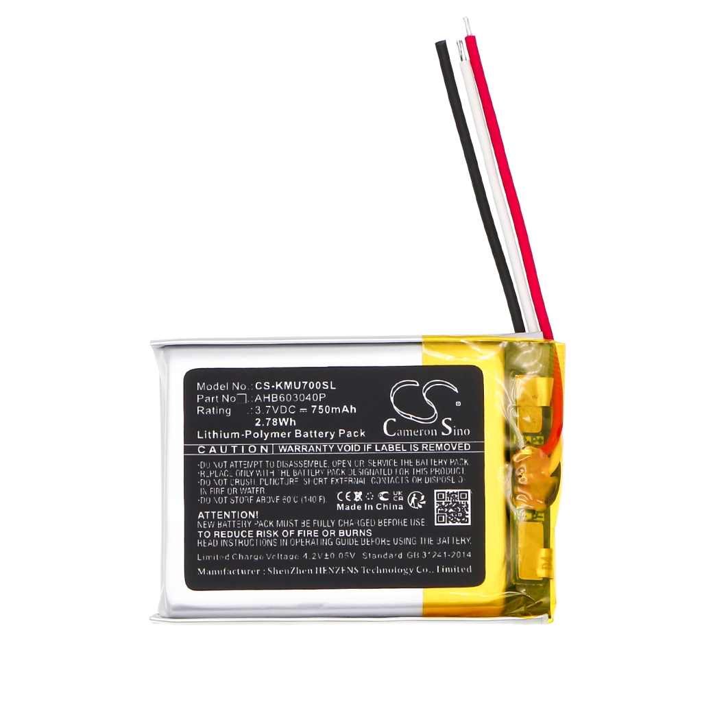 Batterie de casque d'écoute sans fil Kef CS-KMU700SL