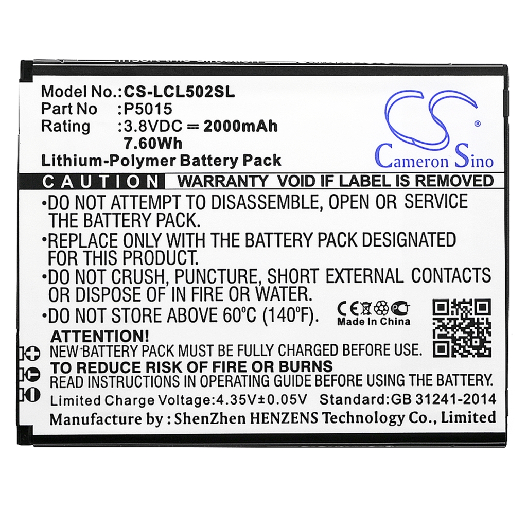 Batterie de téléphone portable Logicom CS-LCL502SL