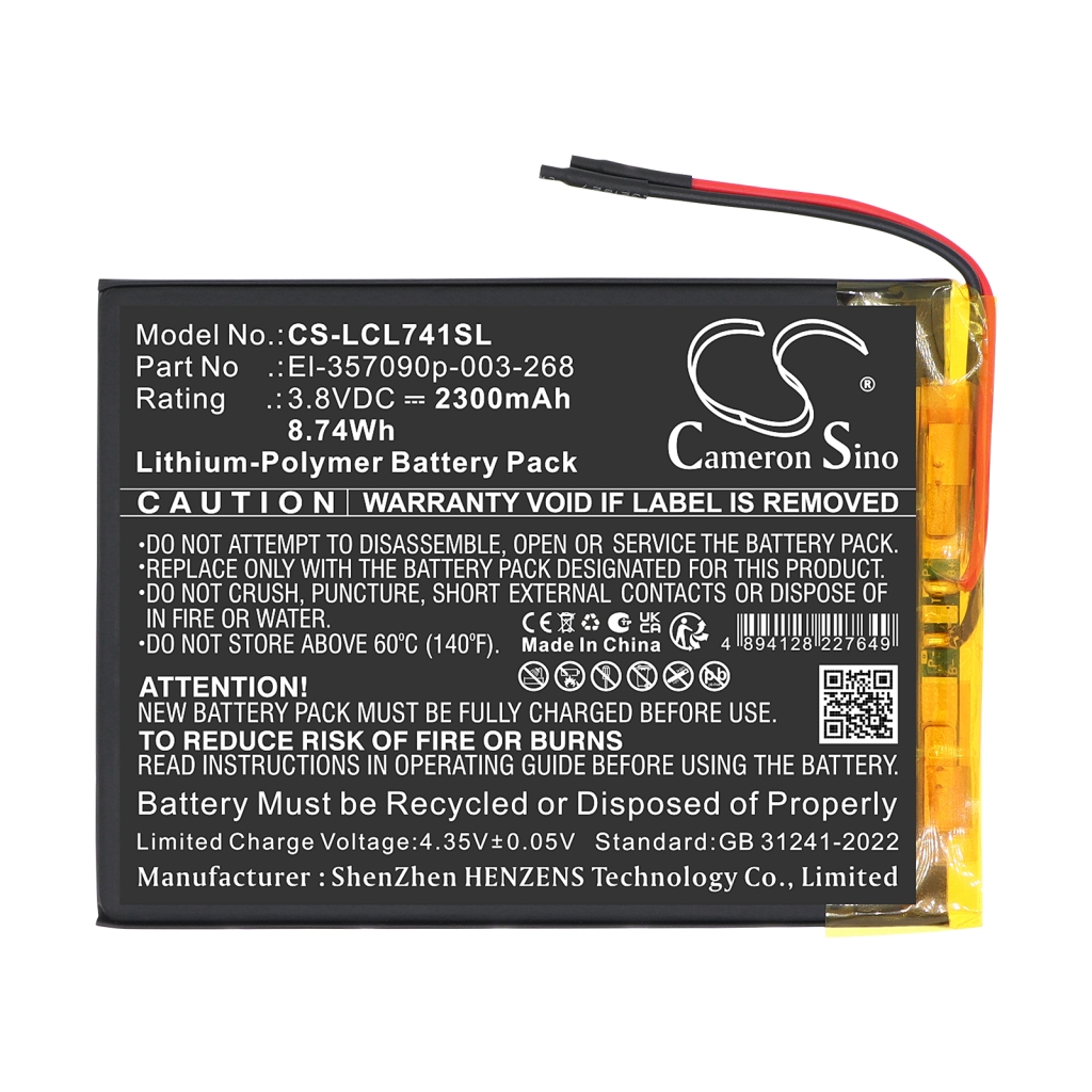 Akku kompatibel mit Logicom CS-LCL741SL