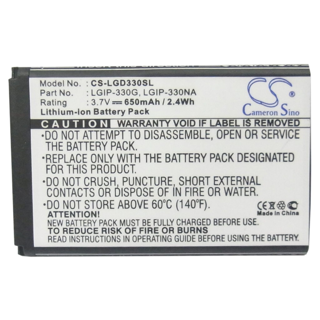 Batterie de téléphone portable LG CS-LGD330SL