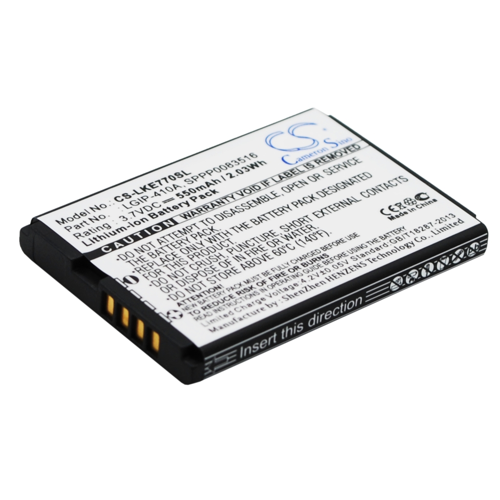 Batterie de téléphone portable LG CS-LKE770SL