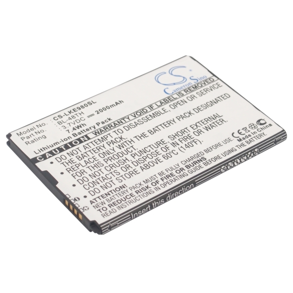 Batterie de téléphone portable LG CS-LKE980SL