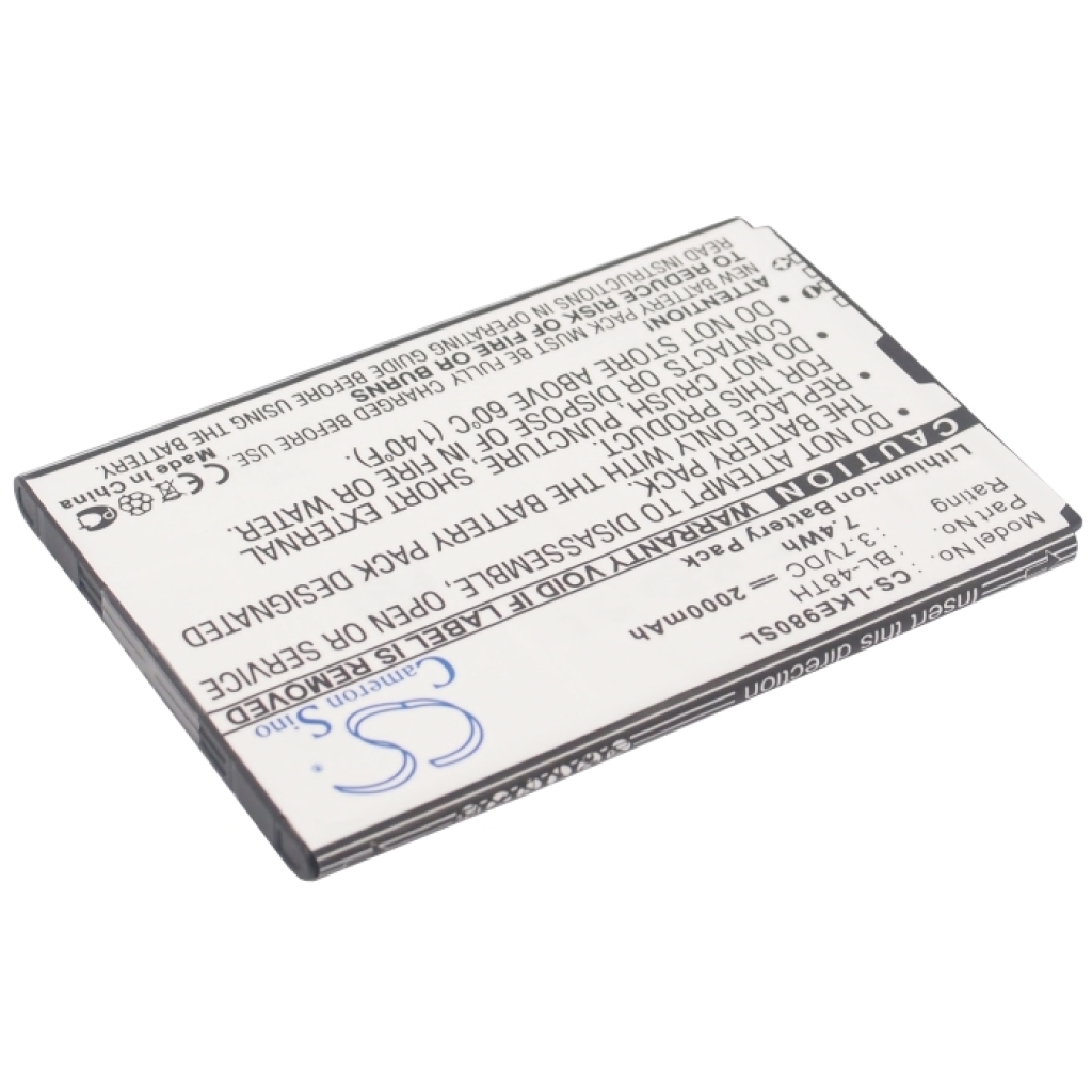 Batterie de téléphone portable LG CS-LKE980SL