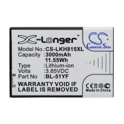 CS-LKH815XL<br />Batterie pour  remplace la batterie EAC62858501
