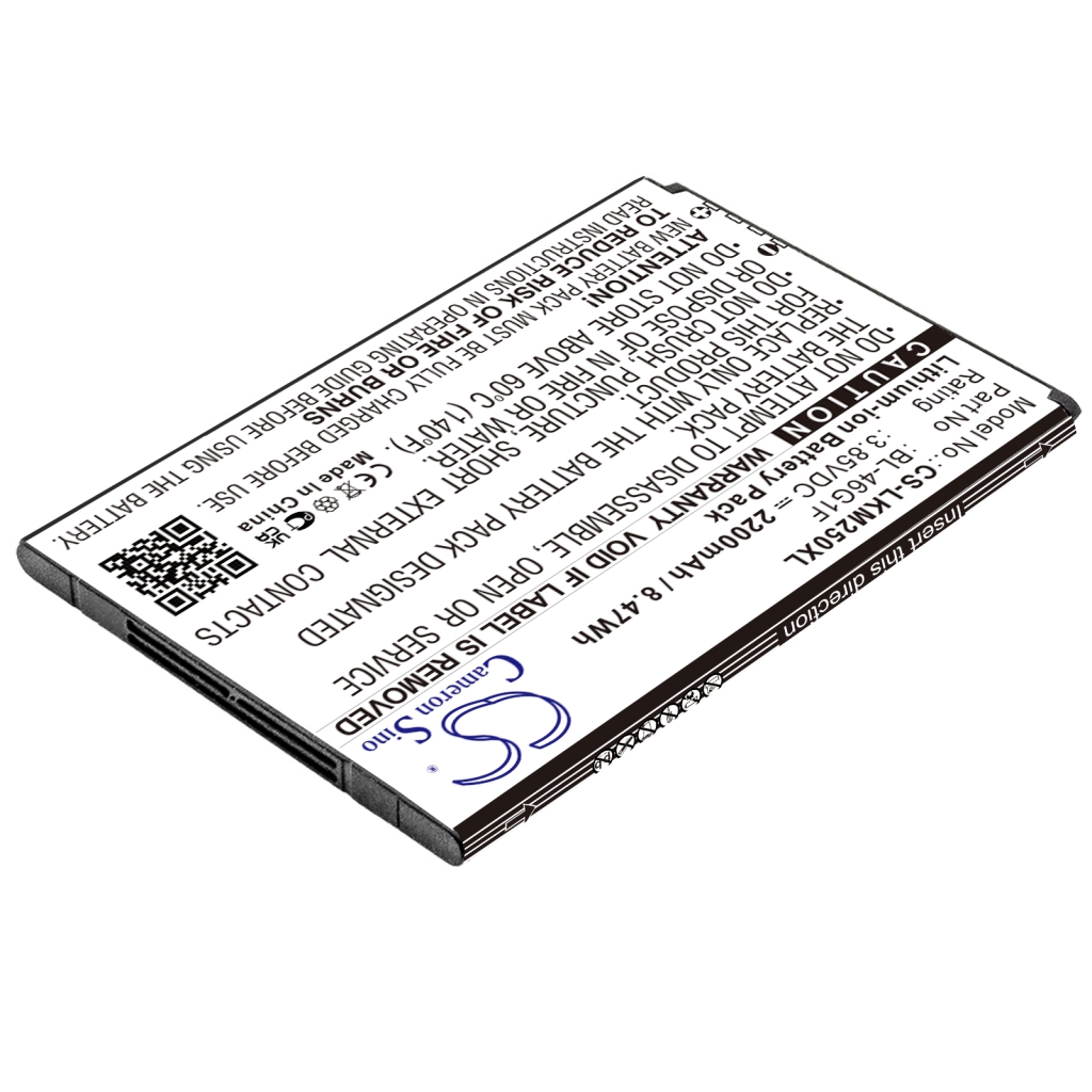 Batterie de téléphone portable LG CS-LKM250XL