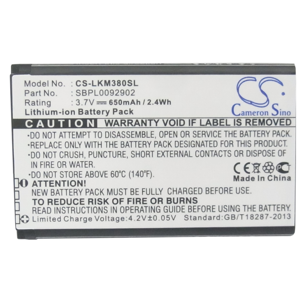 Batteries Remplace LGIP-330GP