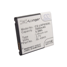Remplacement de batterie compatible pour LG BL-49KH,LGVS920BAT