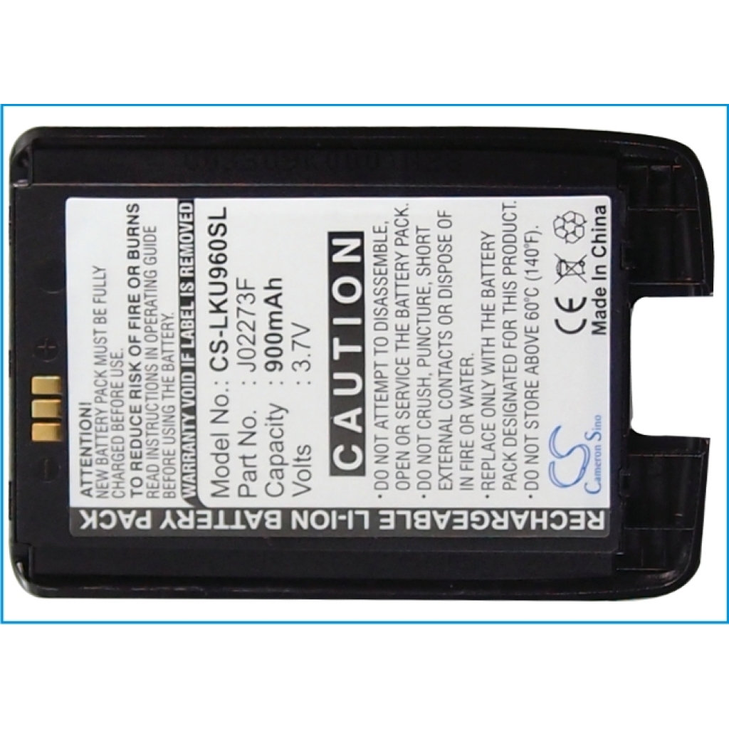 Batterie de téléphone portable LG CS-LKU960SL