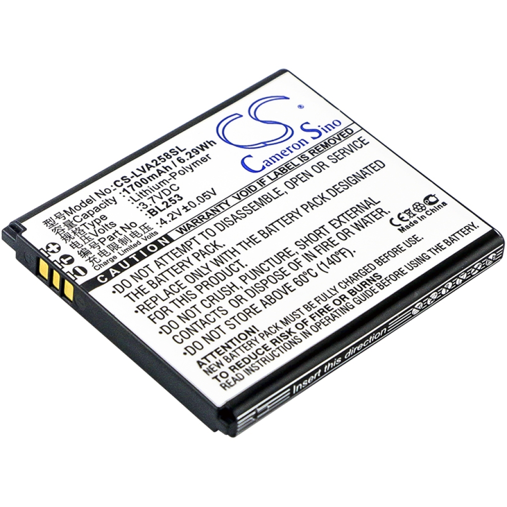 Remplacement de batterie compatible pour Motorola BL253