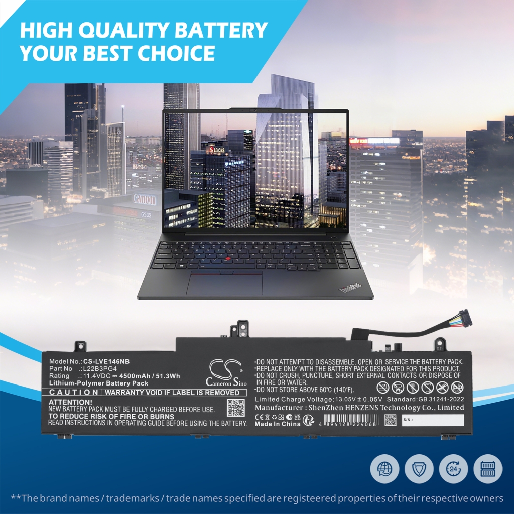Notebook battery Lenovo CS-LVE146NB