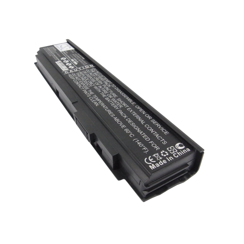 Schwarzer CS-LVE370NB Acer Laptop-Akku, schräge Draufsicht mit Stecker