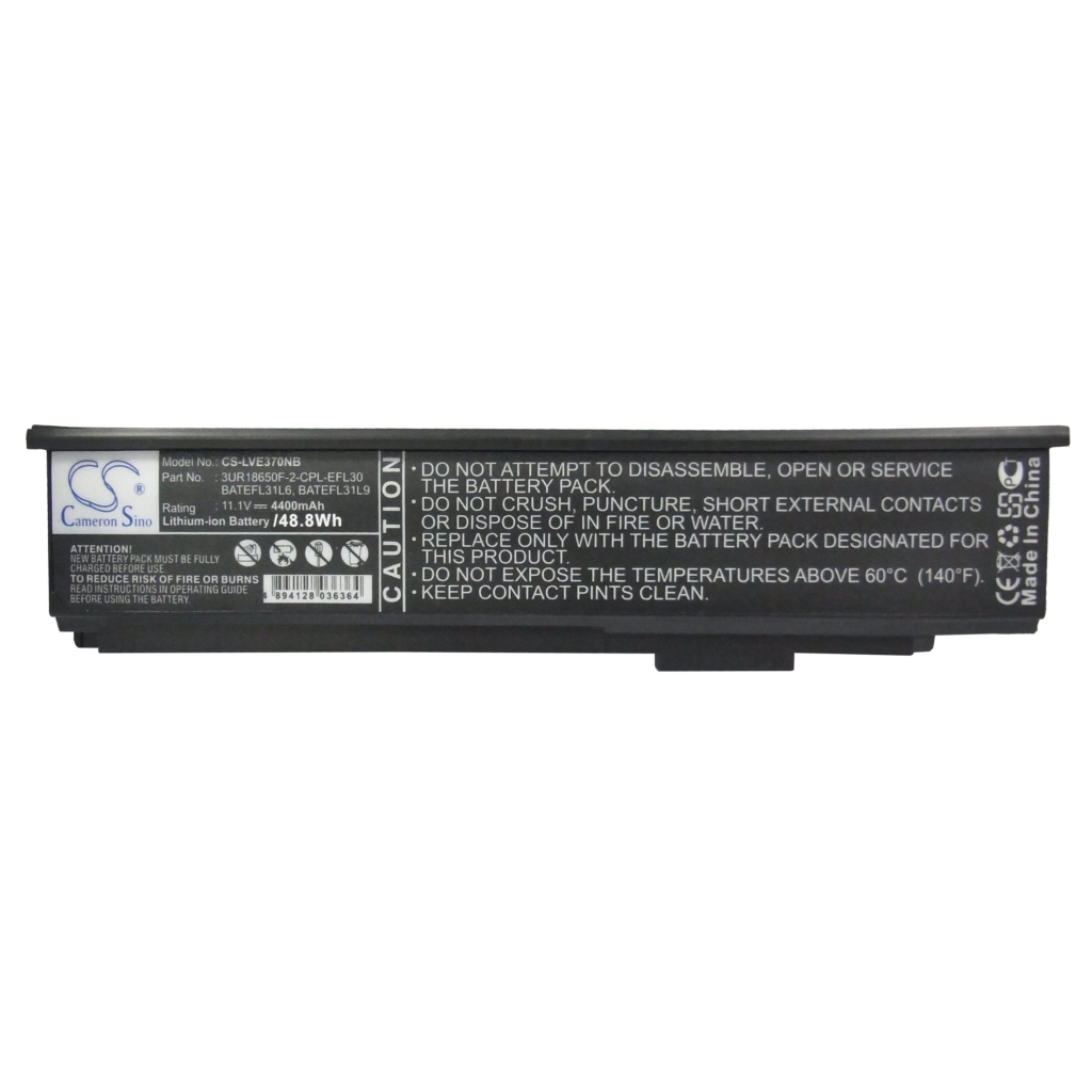 CS-LVE370NB Vorderetikett 3UR18650F-2-CPL-EFL30 11,1V 4400mAh 48,8Wh