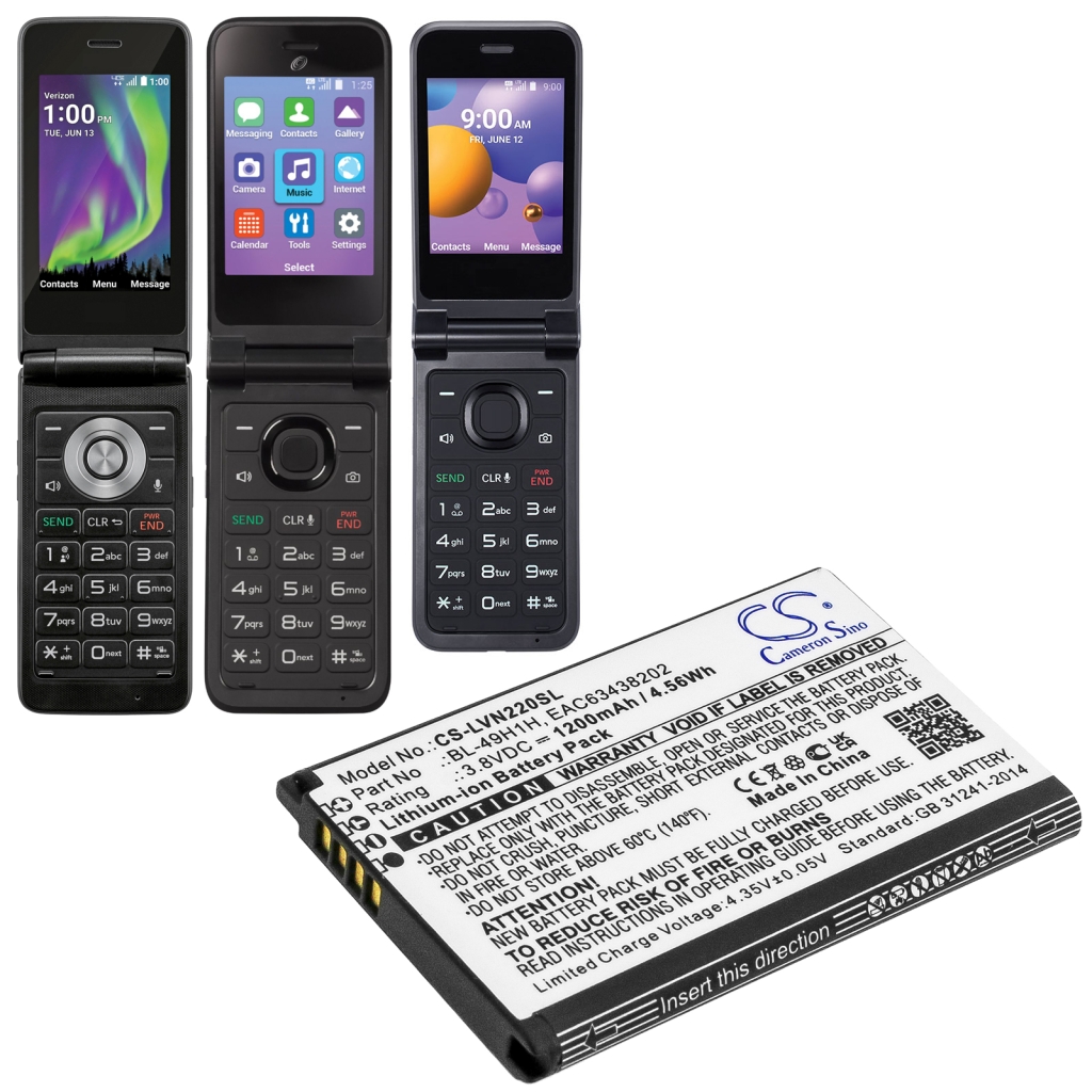 Batterie de téléphone portable LG CS-LVN220SL