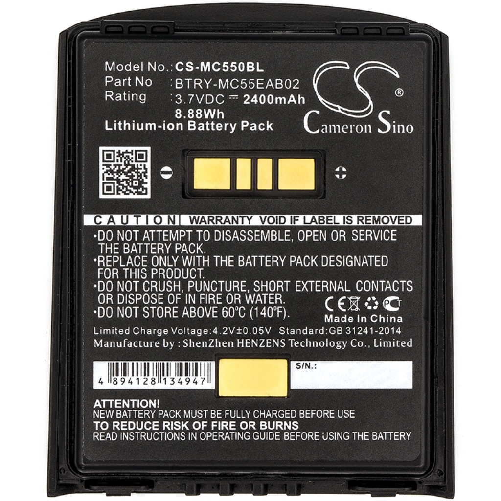 BarCode, Scanner Battery Symbol MC5574