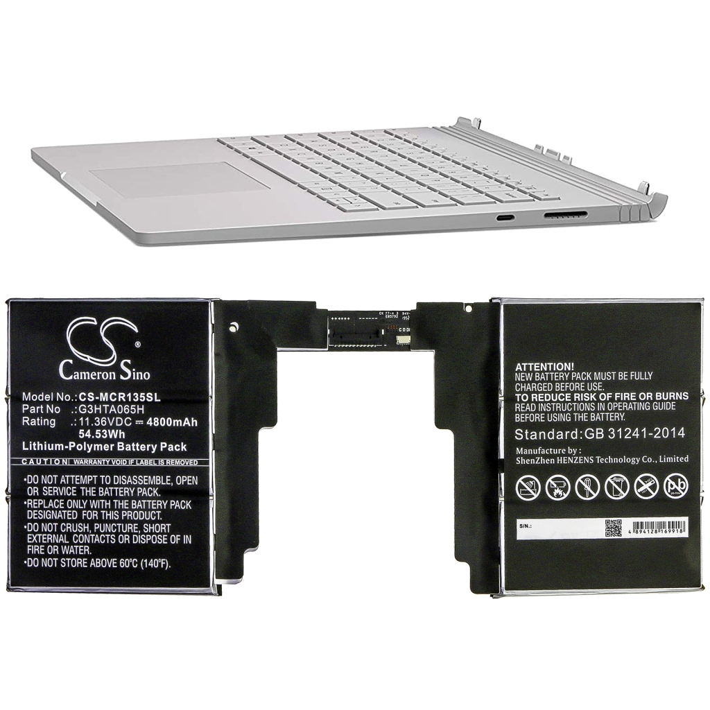 Tablette Batterie Microsoft CS-MCR135SL