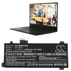 Compatible battery replacement for Medion 0B23-01Q9000M,40068772,A31-M15