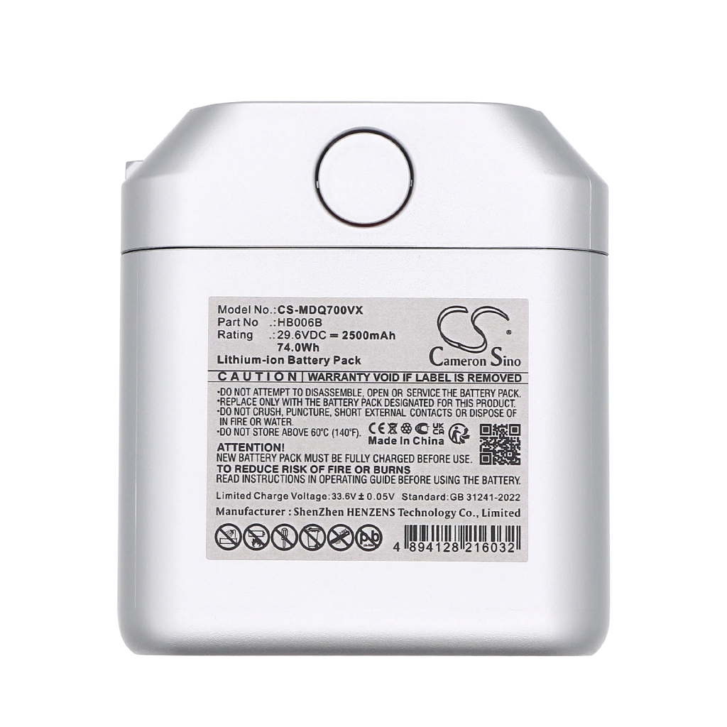 Batterie à vide Midea CS-MDQ700VX