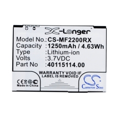 Remplacement de batterie compatible pour Novatel Wireless 3-1826107-9,40115114.00,L01478001