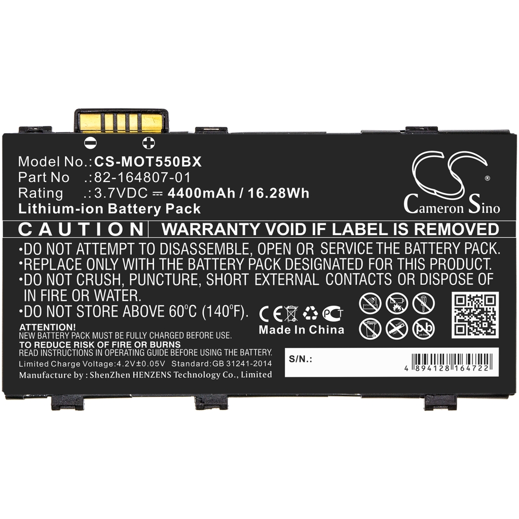 Battery Replaces 82-164807-01