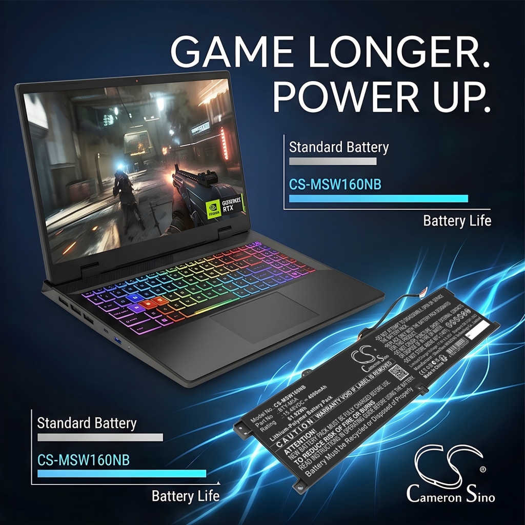Akku kompatibel mit MSI CS-MSW160NB