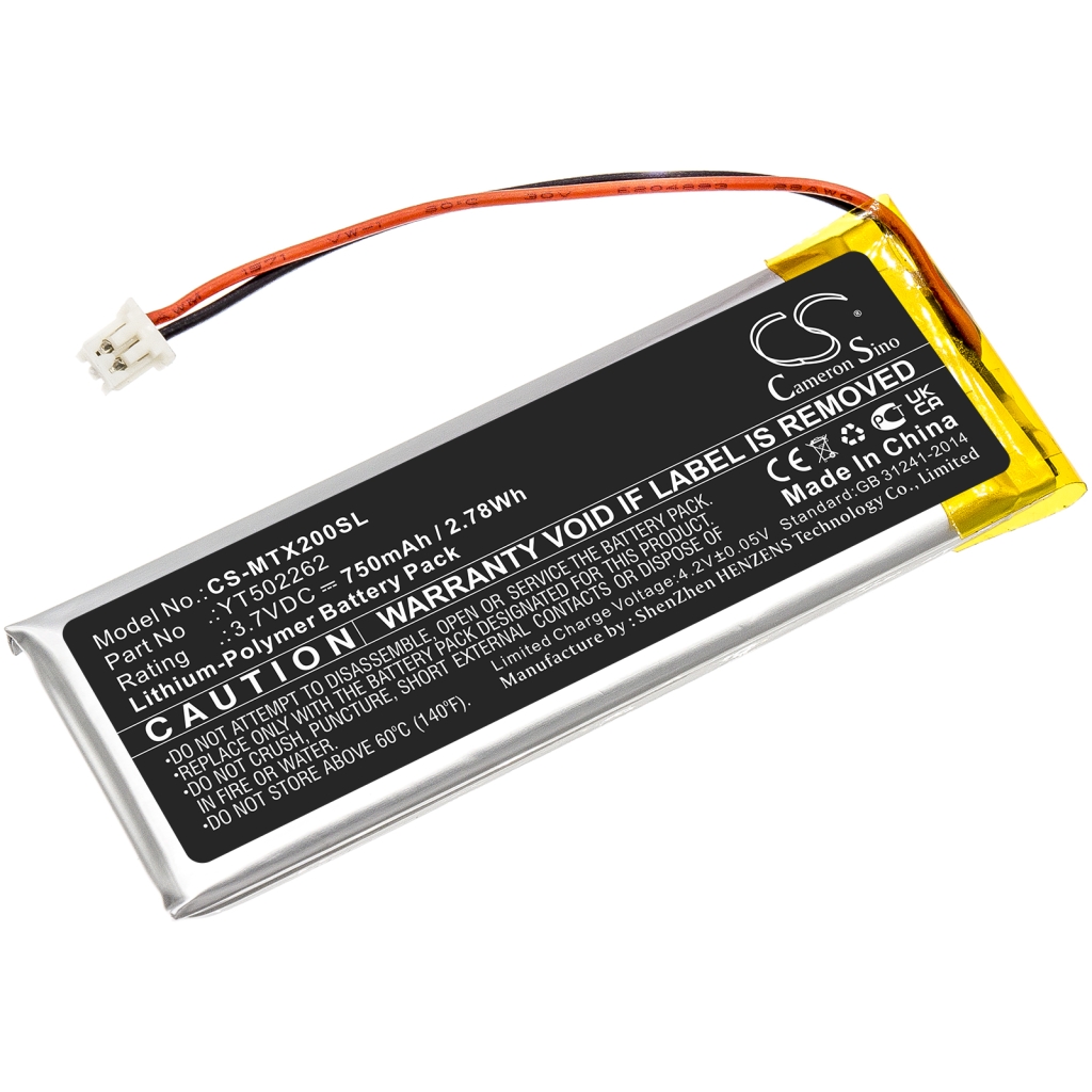 Batterie de casque d'écoute sans fil Midland CS-MTX200SL