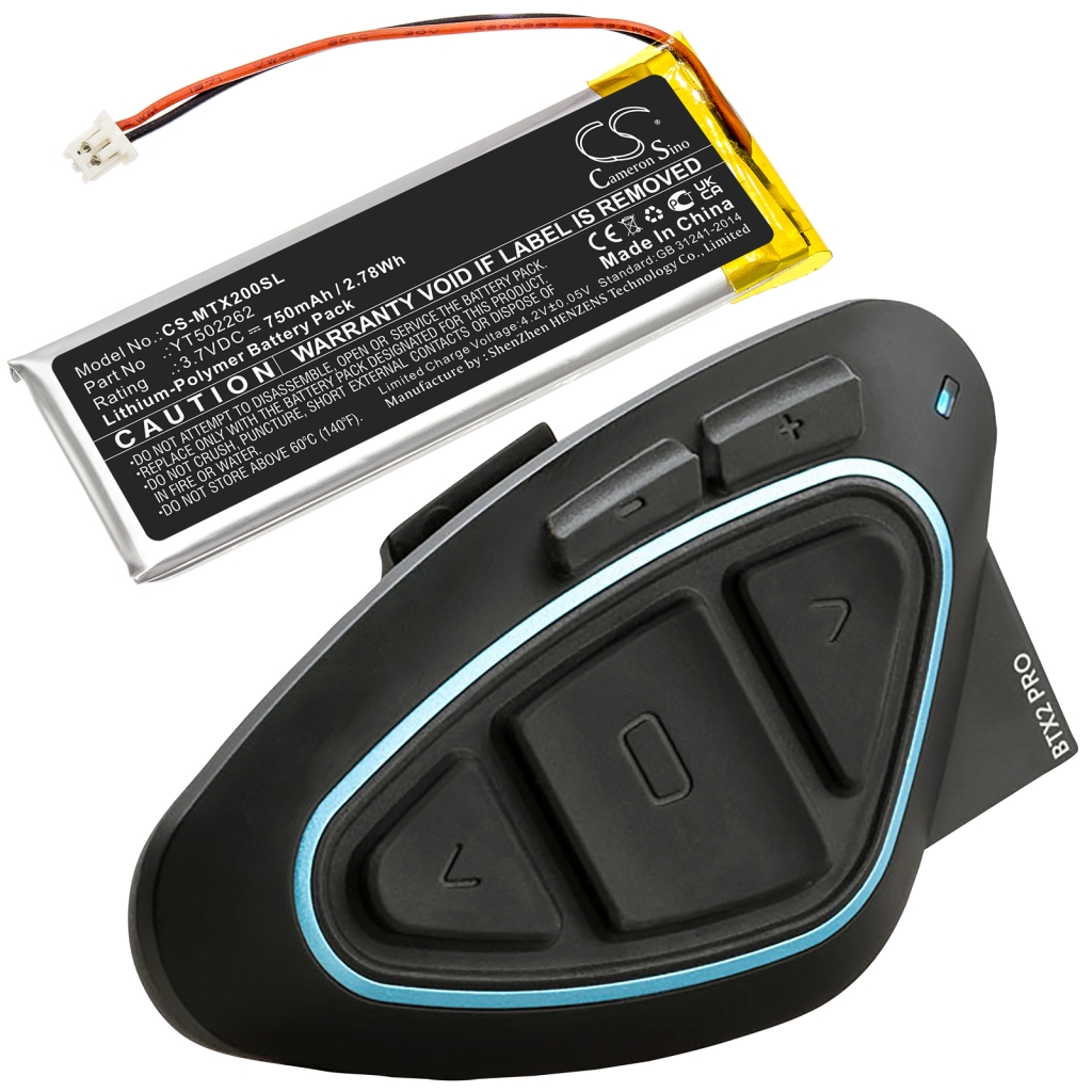 Batterie de casque d'écoute sans fil Midland CS-MTX200SL