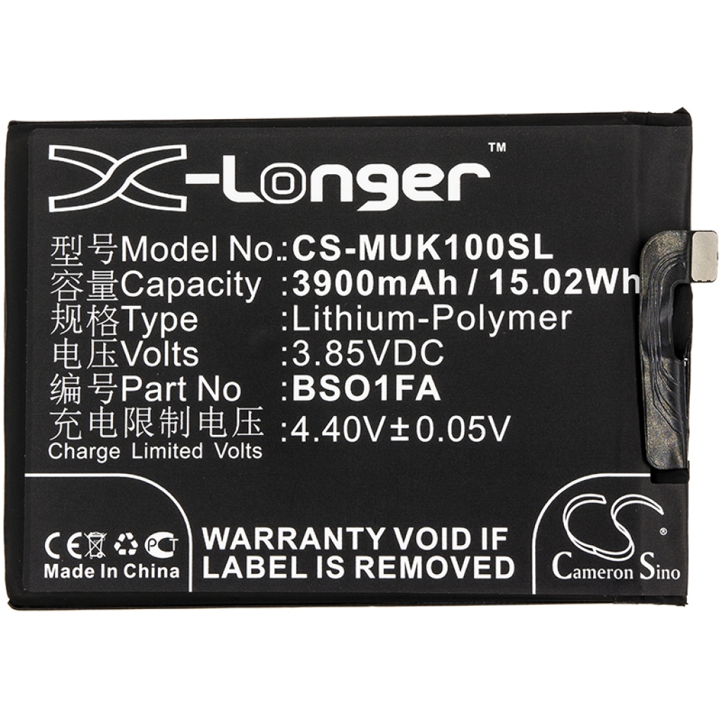 Remplacement de batterie compatible pour Xiaomi BSO1FA