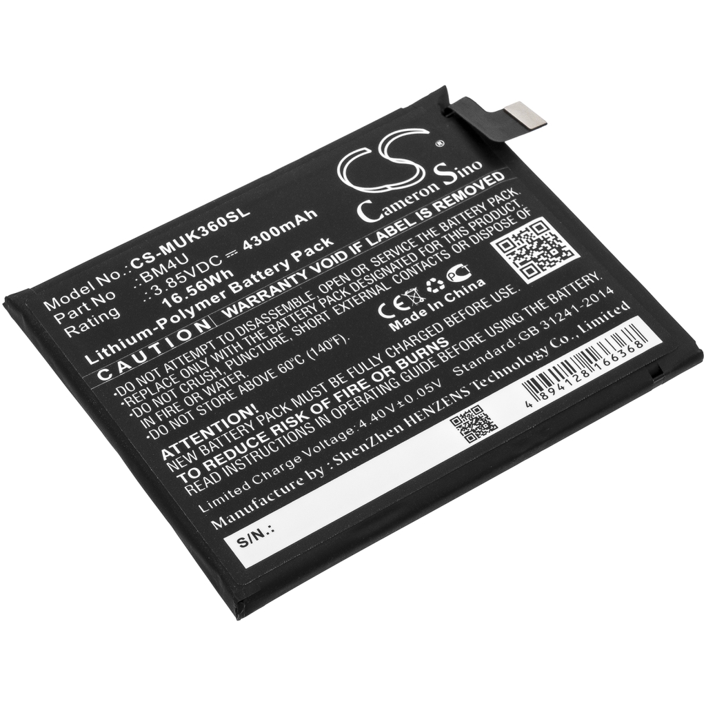 Batterie de téléphone portable Redmi CS-MUK360SL