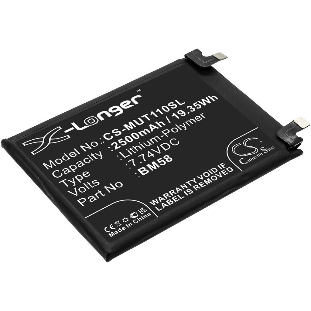 Batterie de téléphone portable Xiaomi CS-MUT110SL
