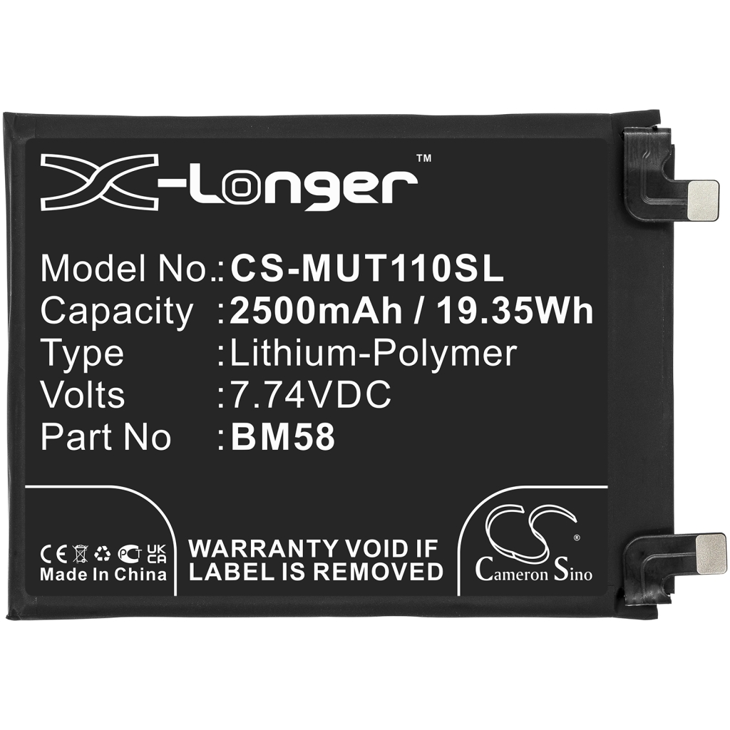 Batterie de téléphone portable Xiaomi CS-MUT110SL