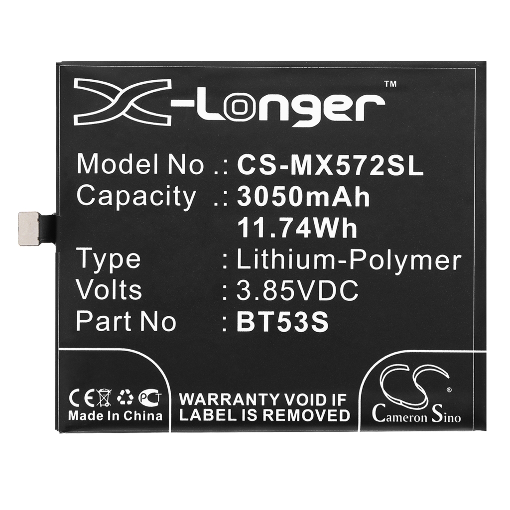 Batterie de téléphone portable MeiZu CS-MX572SL