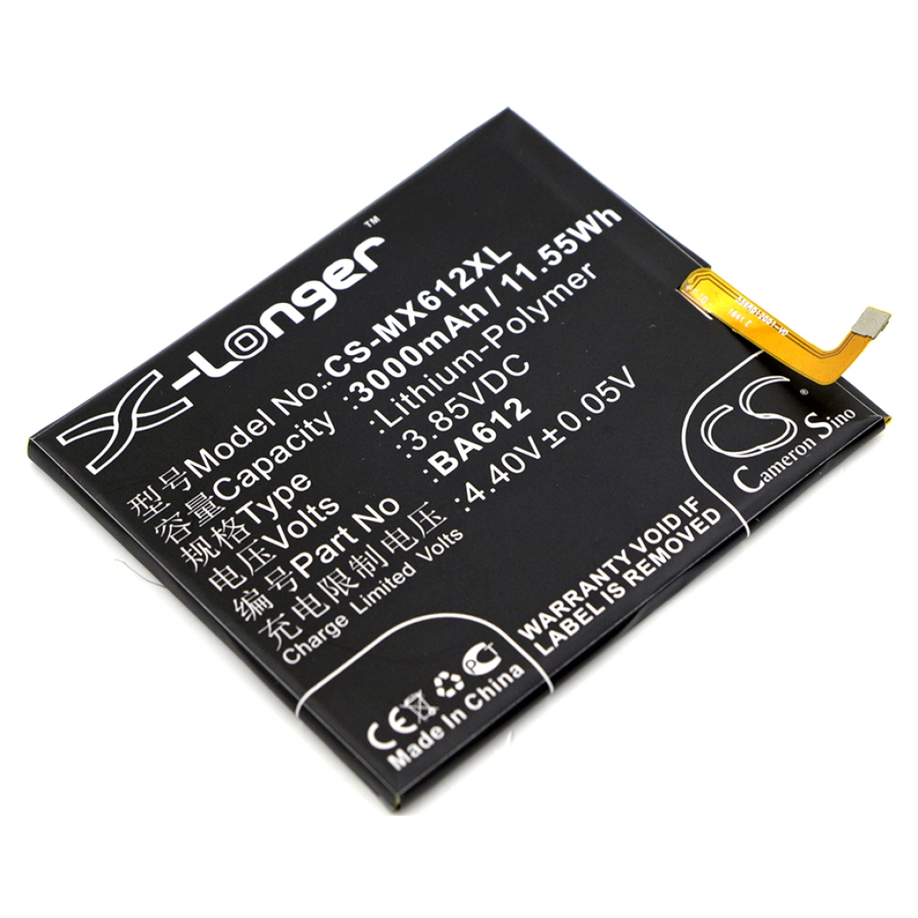 Batterie de téléphone portable MeiZu CS-MX612XL