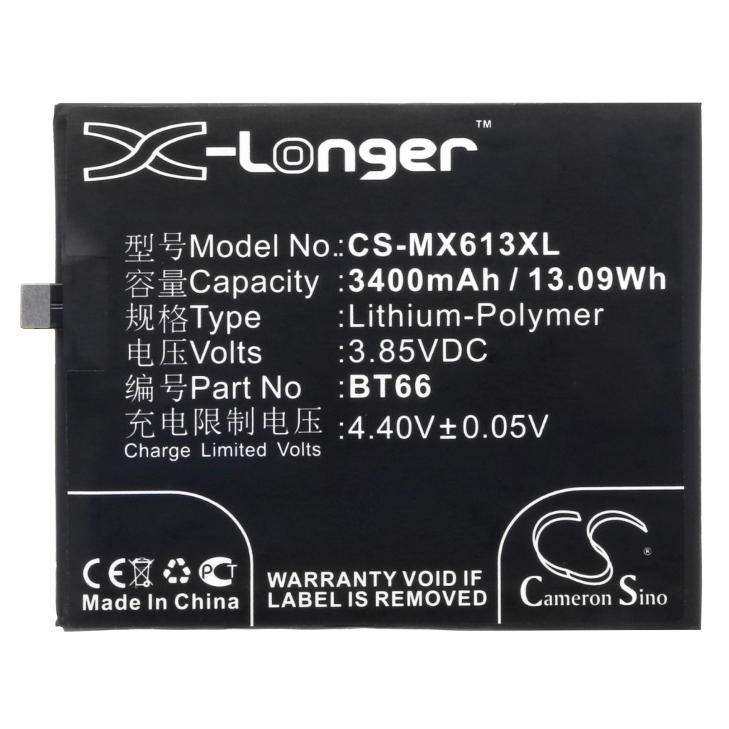 Batterie de téléphone portable MeiZu CS-MX613XL