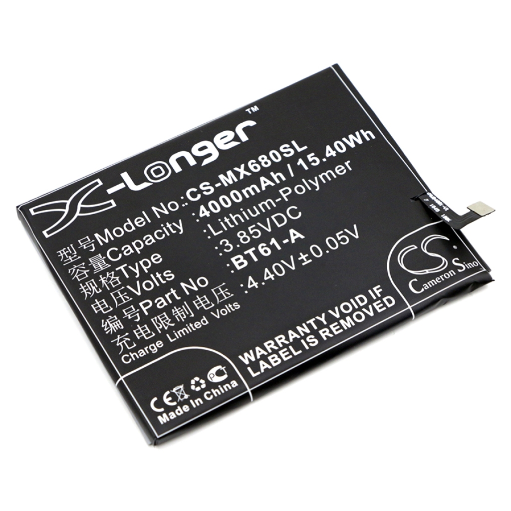 Batterie de téléphone portable MeiZu M3 Note