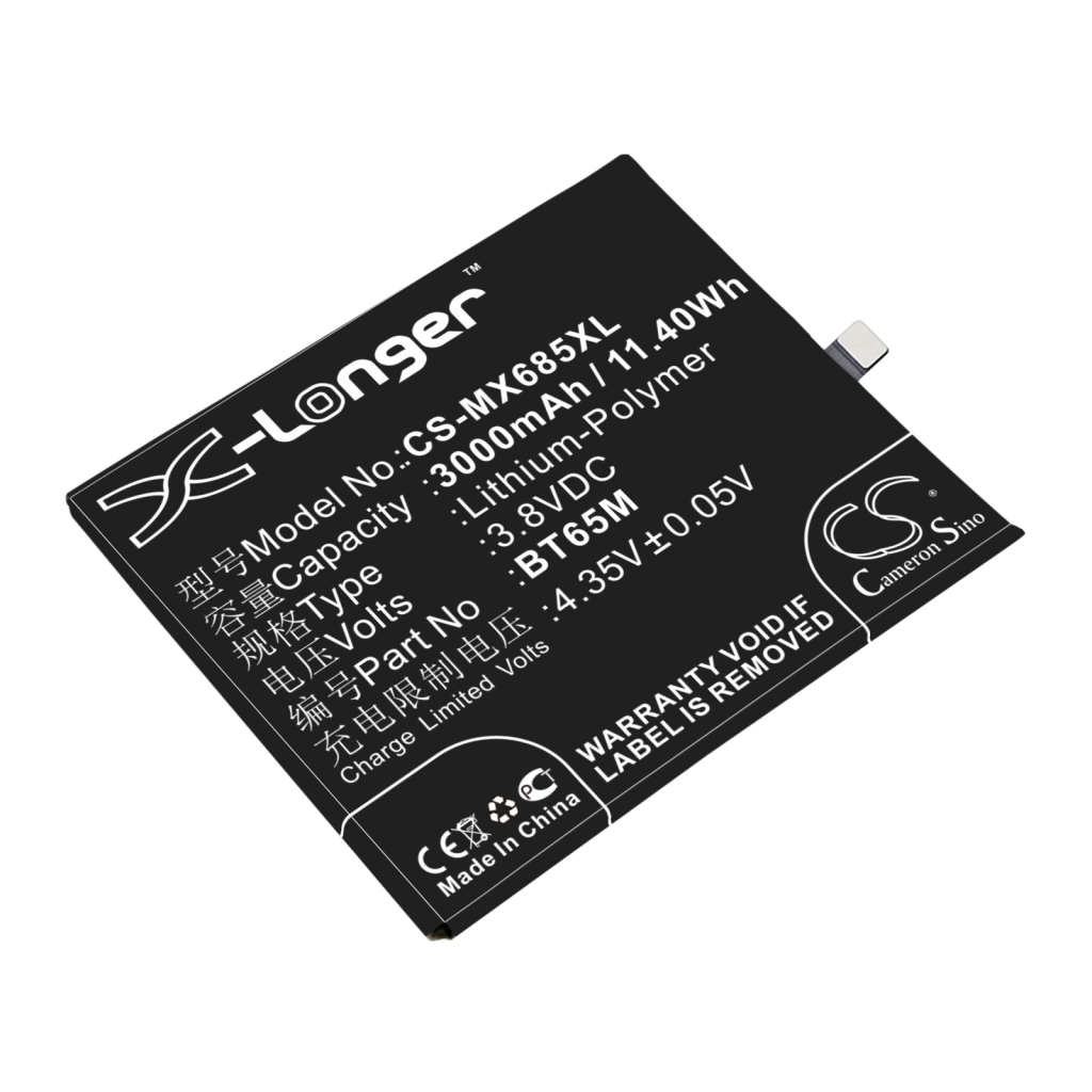 Batterie de téléphone portable MeiZu CS-MX685XL