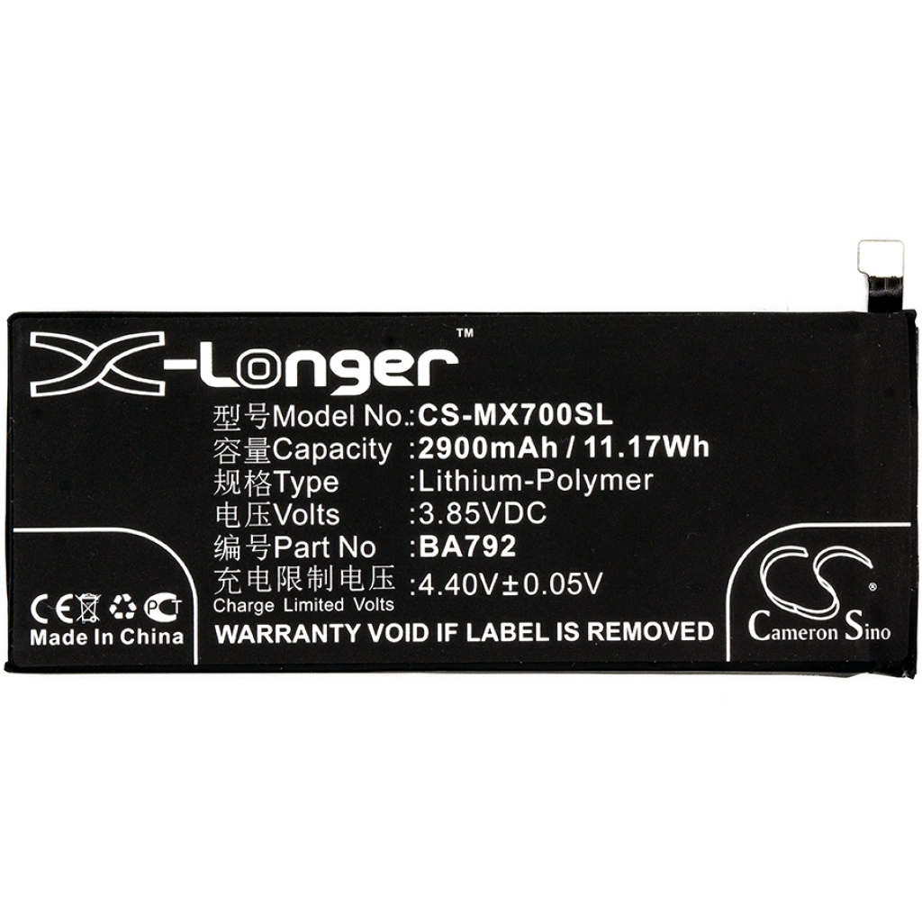 Batterie de téléphone portable MeiZu CS-MX700SL