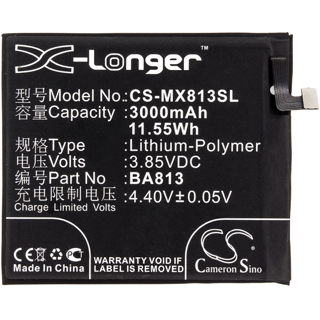 Batterie de téléphone portable MeiZu CS-MX813SL