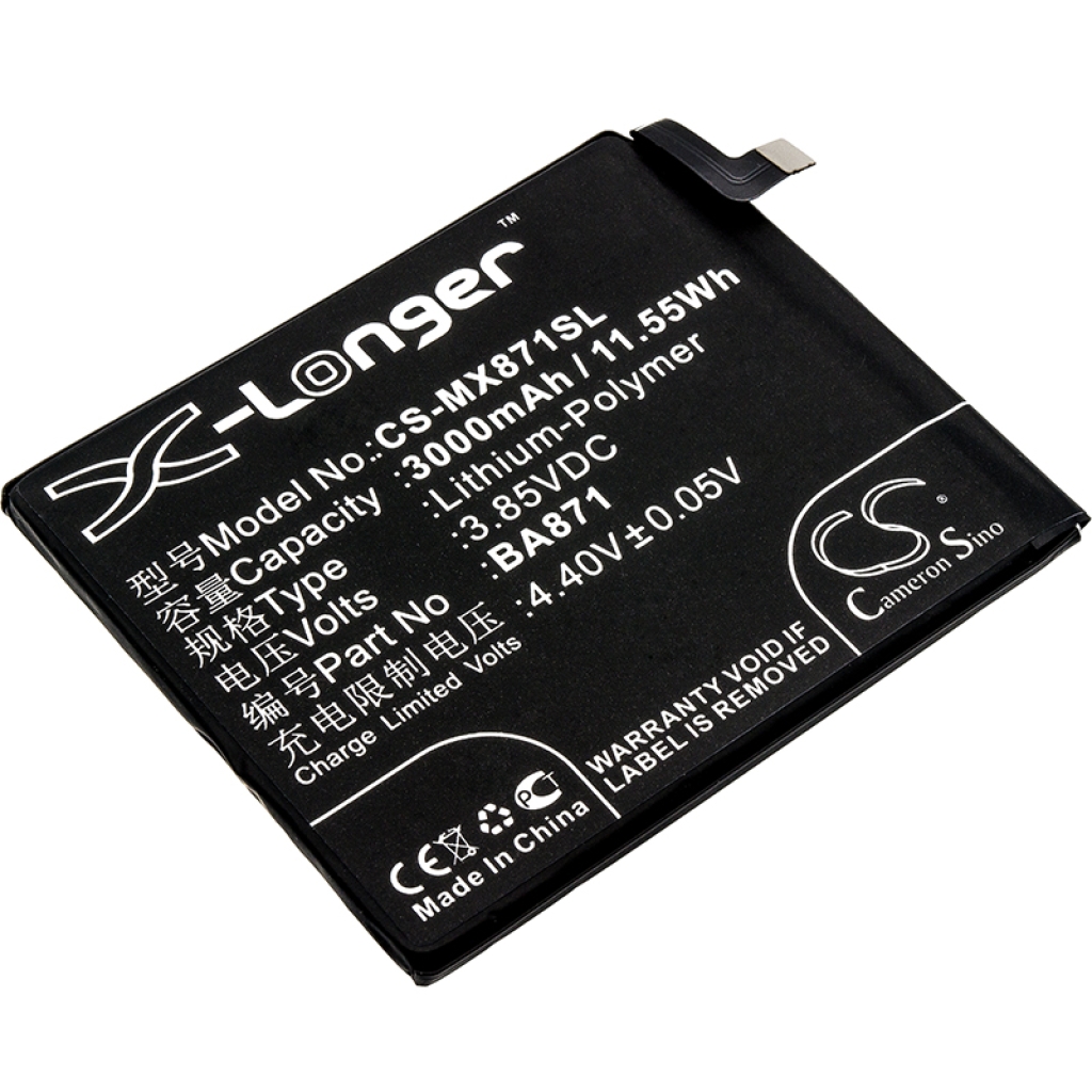 Batterie de téléphone portable MeiZu CS-MX871SL