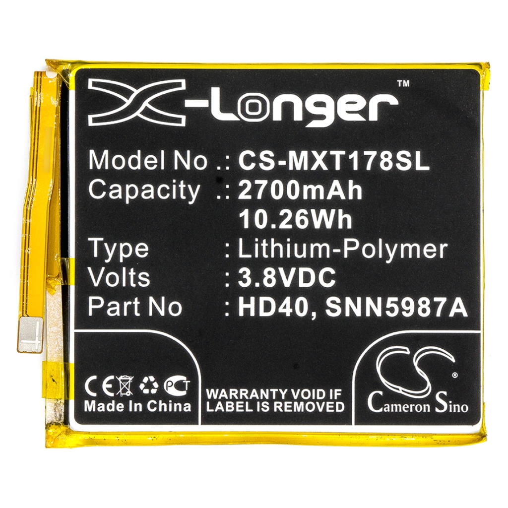 Batterie de téléphone portable Motorola CS-MXT178SL