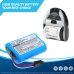 Cameron Sino CS-MZ220BL Batterie gezeigt mit mobilem Zebra iMZ220 Drucker