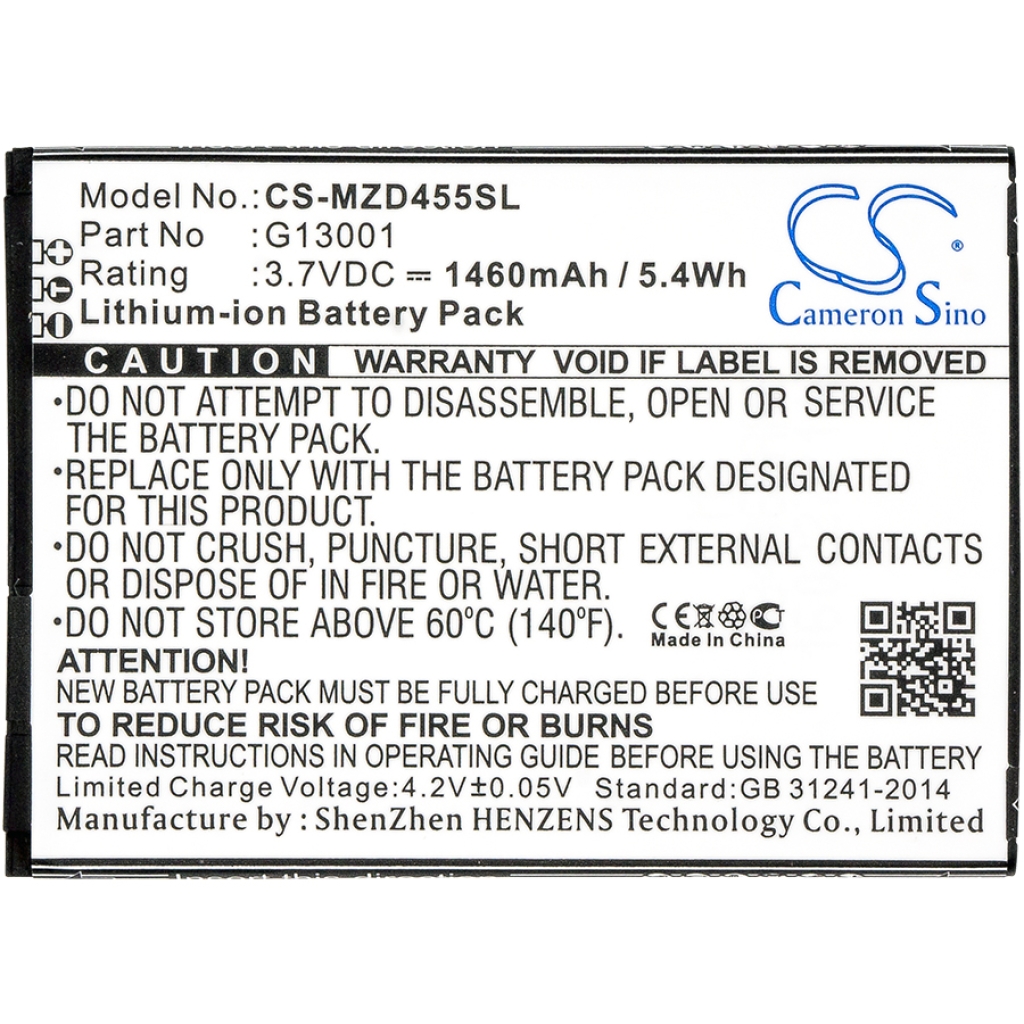 Remplacement de batterie compatible pour Navon G13001