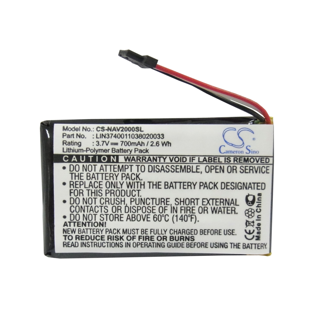 Remplacement de batterie compatible pour Navigon LIN3740011038020033
