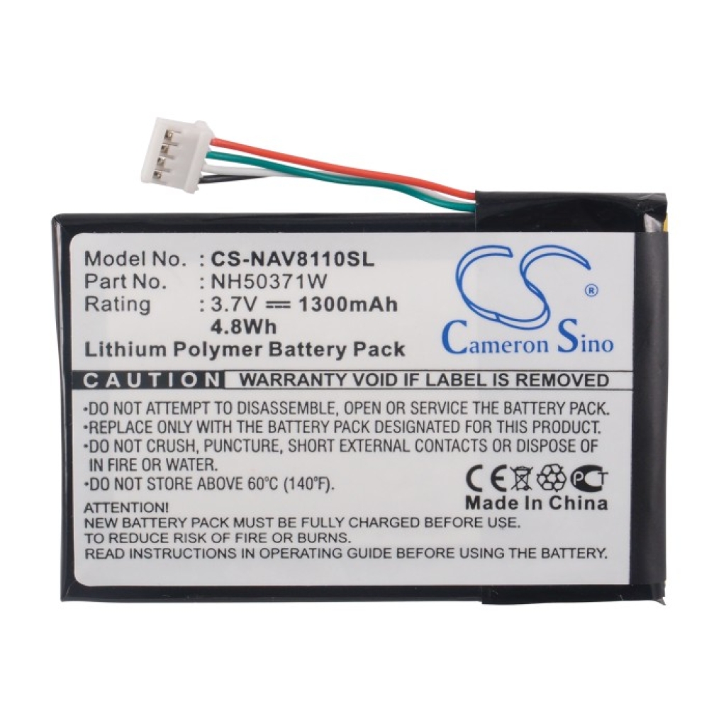 Remplacement de batterie compatible pour Navigon 761NH50371W