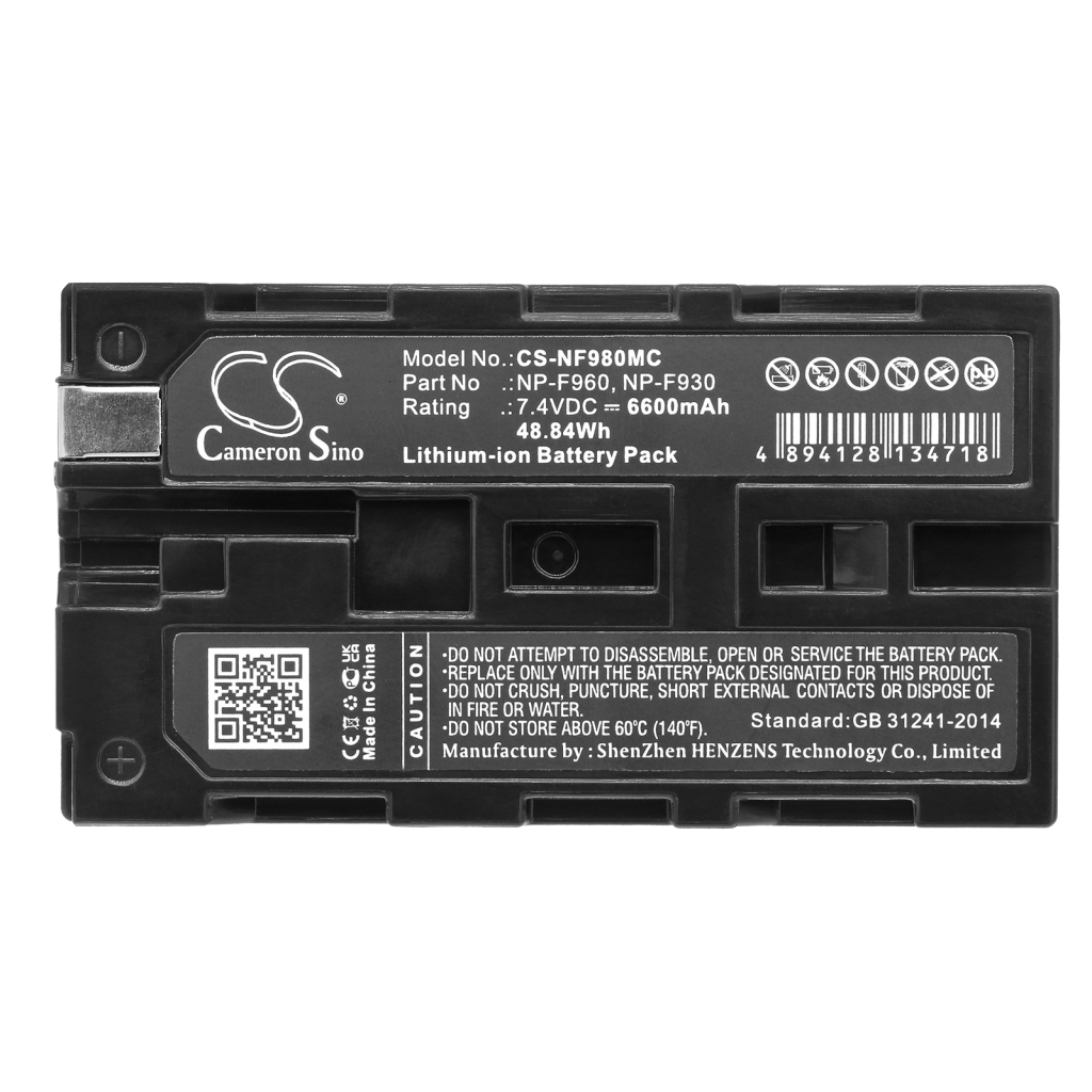 Batterie de l'appareil photo Sound devices CS-NF980MC