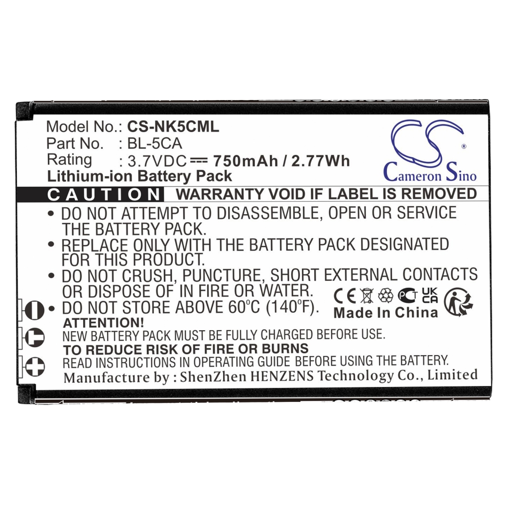 Batterie de l'appareil photo Ezviz CS-NK5CML