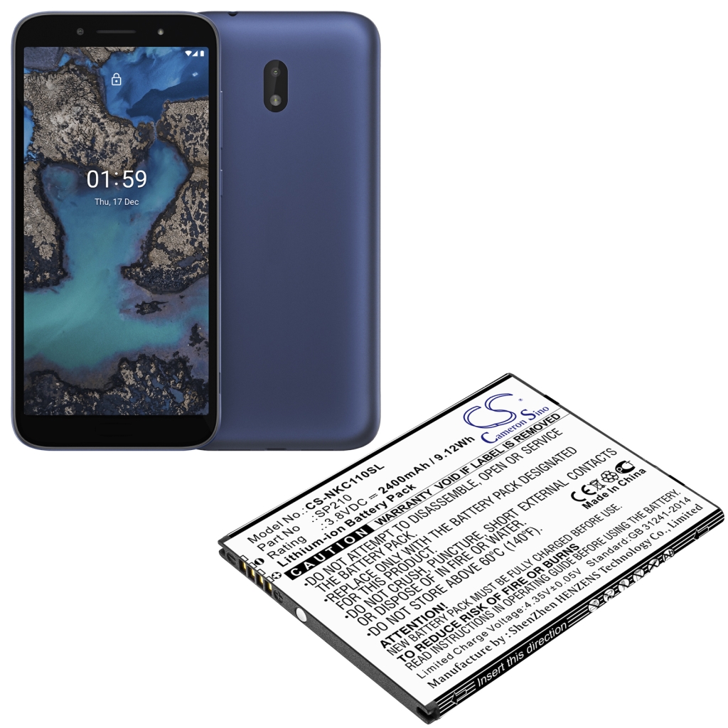 Compatible battery replacement for Nokia SP210