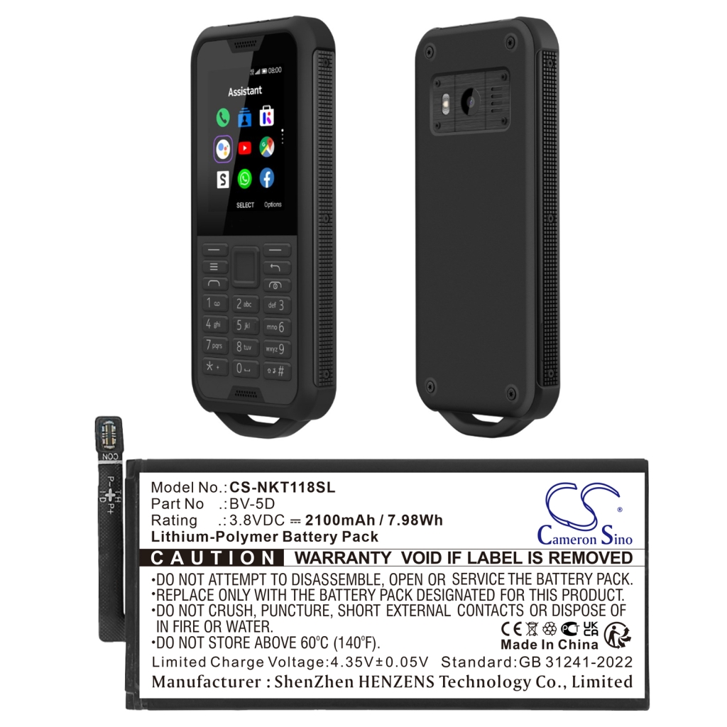 Mobile Phone Battery Nokia CS-NKT118SL